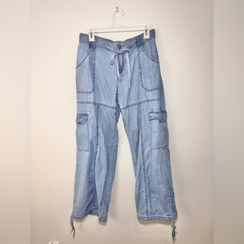 Sincerely Jules Wide Leg Cargo Pants - 100% Cotton - size 9/29 casual y2k